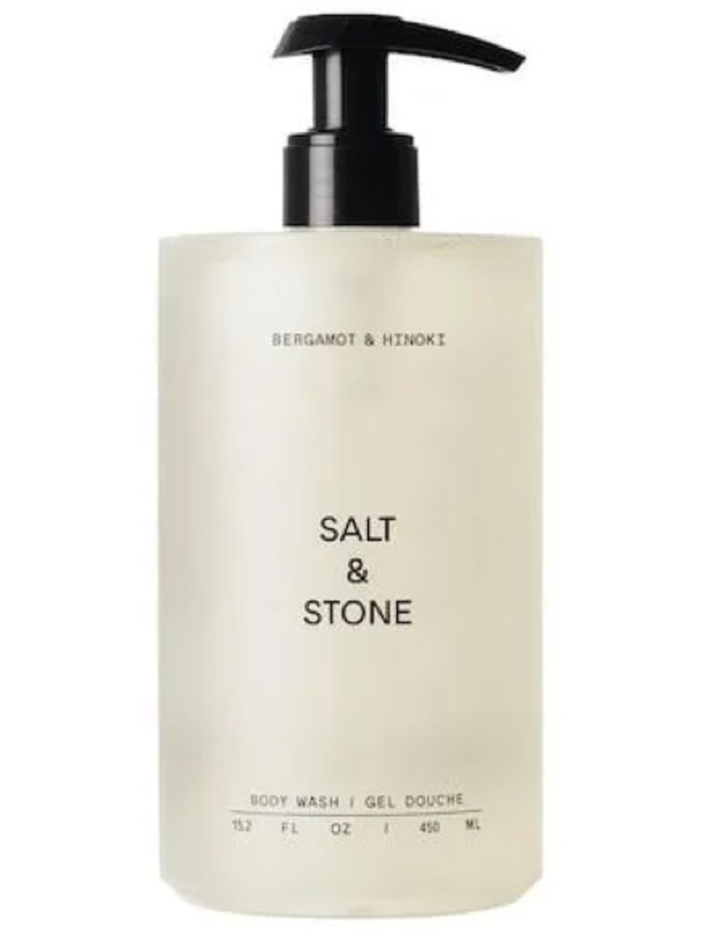 Salt & Stone Bergamot & Hinoki Body Wash — White